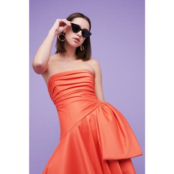 Badgley Mischka The Perfect Ruched Strapless Dress US8 - Picture 2 of 9